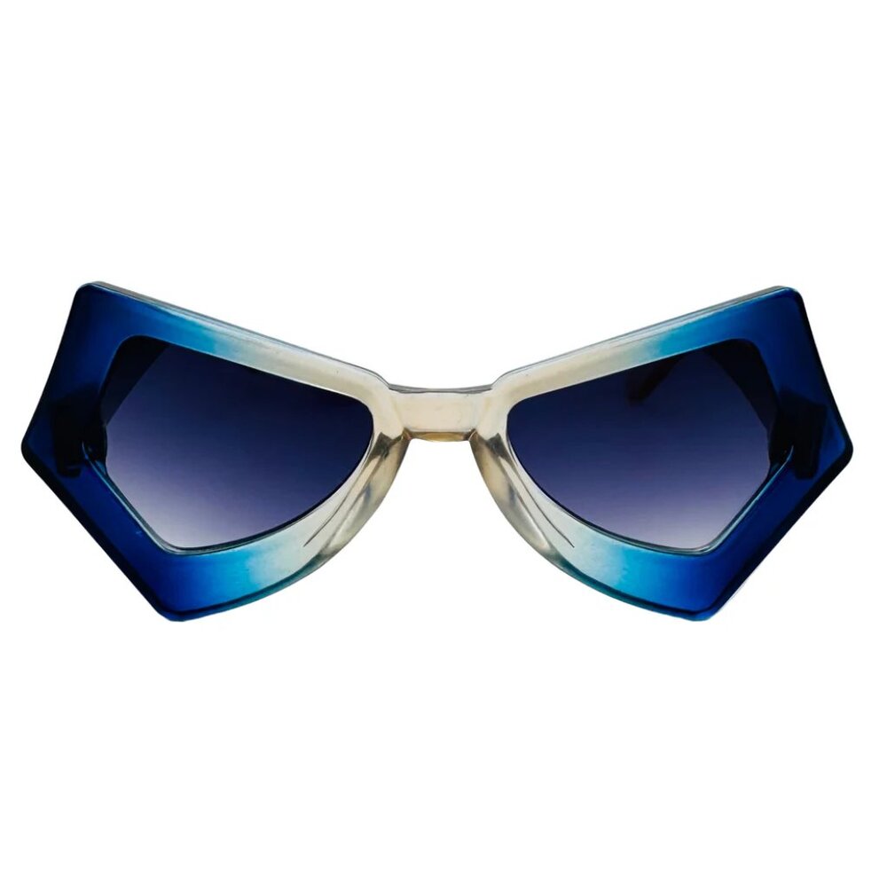 7029 | Blue/Tan Cateye Sunglasses